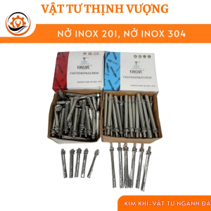 Combo 10 chiếc Nở inox 201, nở inox 304, bulong nở inox chuyên dùng cho thi công công trình