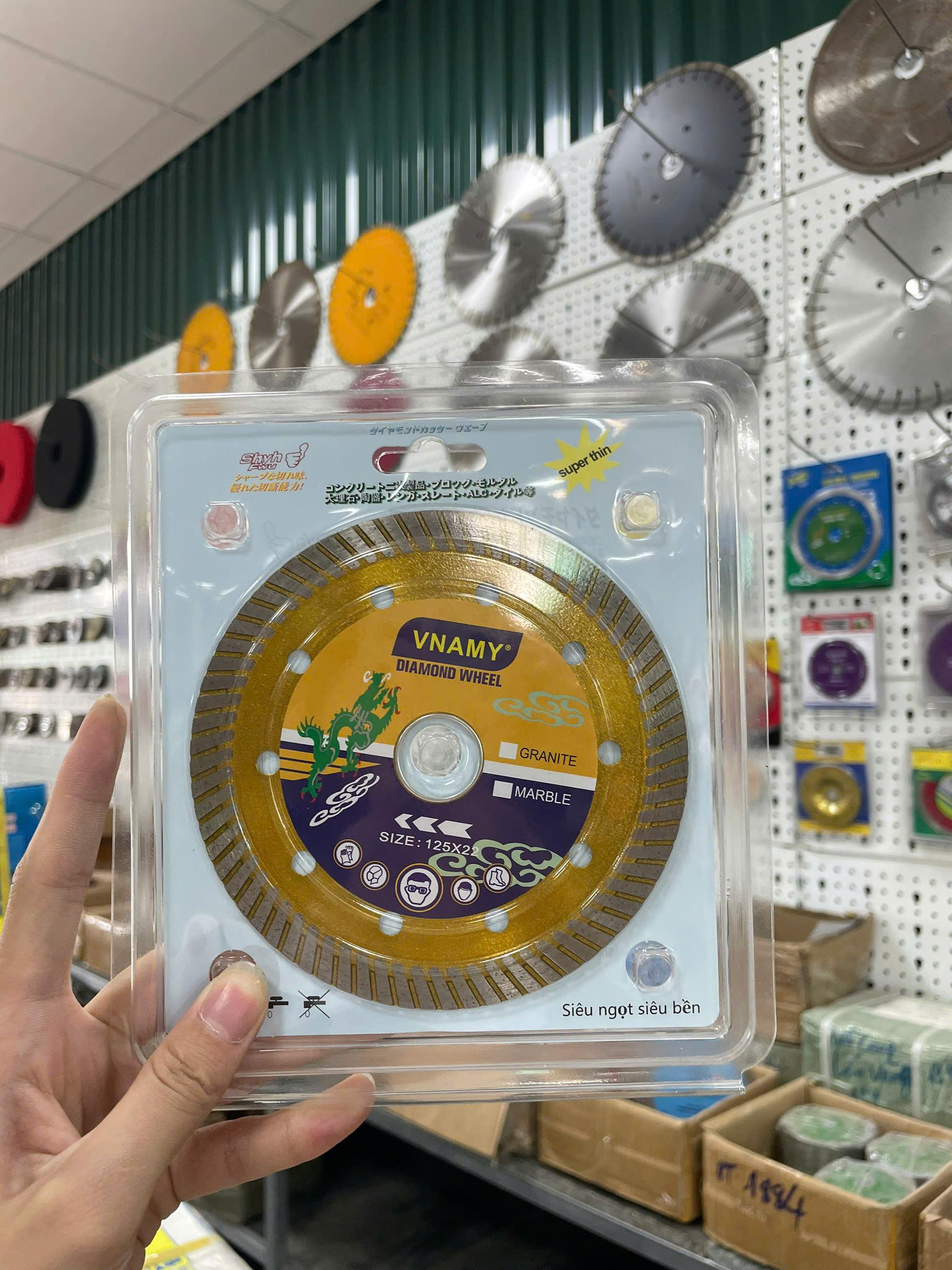 Lưỡi Cắt Đa Năng Rồng Vàng Phi 105/125 – Cắt Gạch, Đá Granite, Marble Sắc Ngọt - Ảnh 7