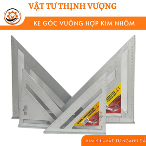 Thước Kê Góc Vuông Hợp Kim Nhôm – Eke Tam Giác Đa Năng, Đo Góc Chính Xác