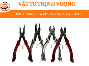 Ảnh tổng thể kìm 9 trong 1 (góc nghiêng + cận chi tiết lưỡi cắt)