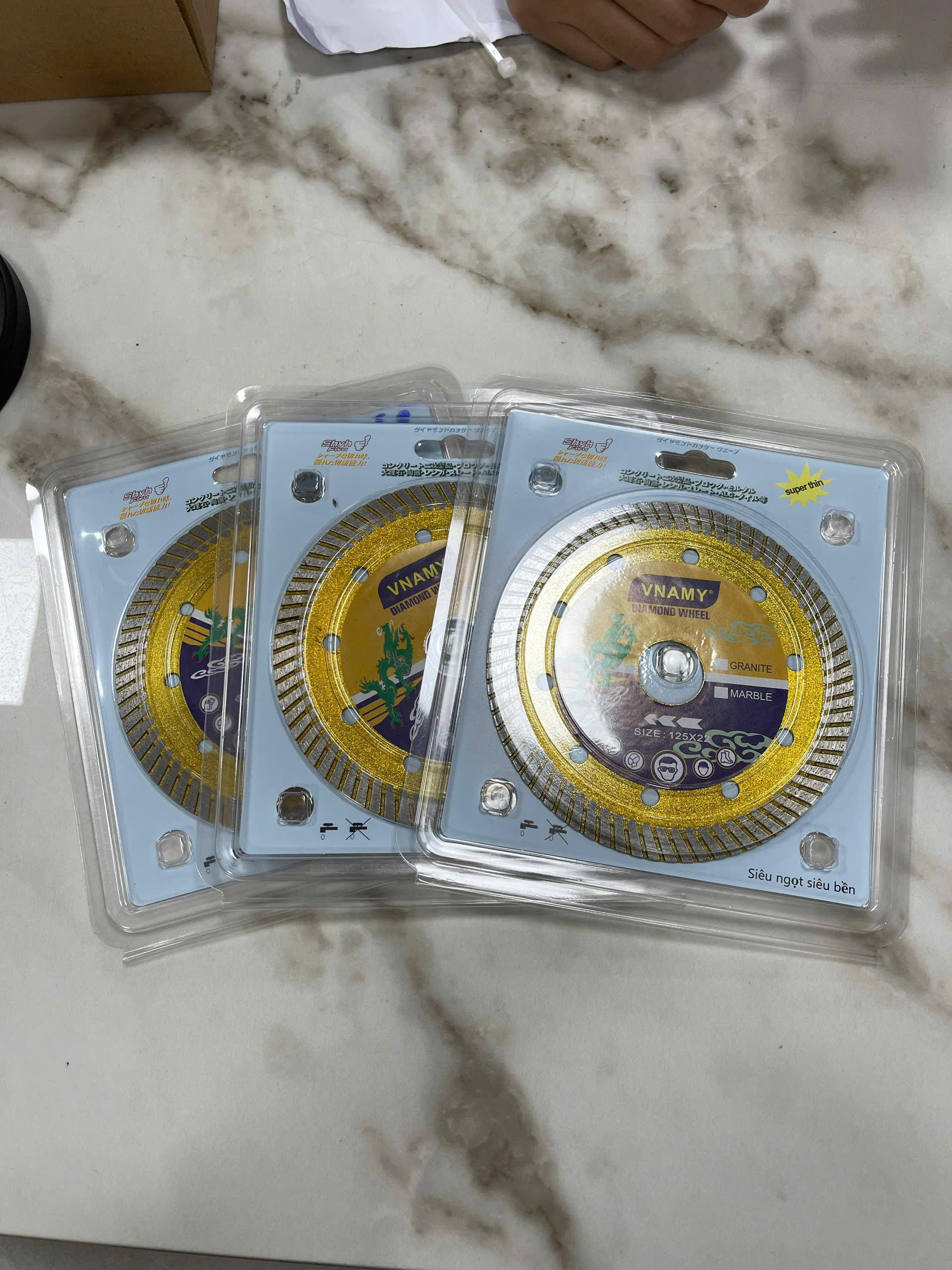 Lưỡi Cắt Đa Năng Rồng Vàng Phi 105/125 – Cắt Gạch, Đá Granite, Marble Sắc Ngọt - Ảnh 3