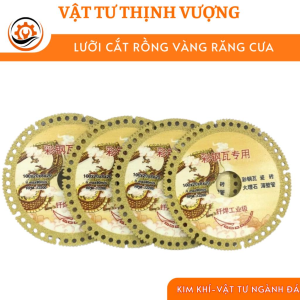 Lưỡi Cắt Gạch Rồng Vàng Răng Cưa – Phi 105/125, Cắt Nhanh, Bền Lâu