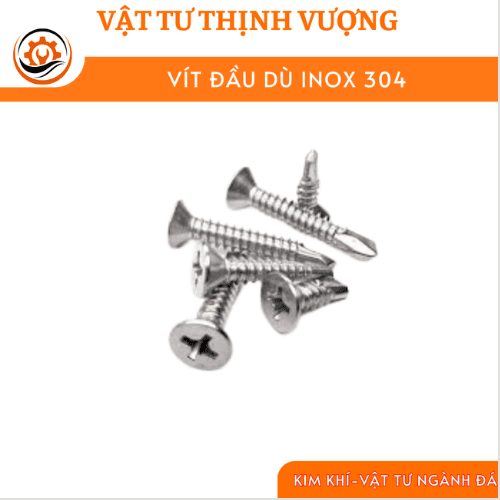 Vít đầu dù inox 1