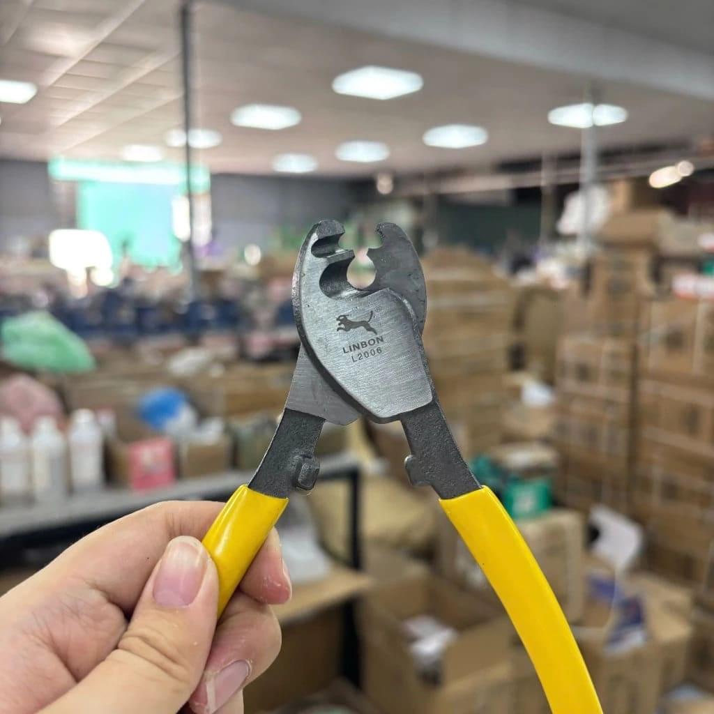Kìm Cắt Dây Điện Linbon Cán Nhựa Cách Điện - Dụng Cụ Cắt Dây Chuyên Dụng - Ảnh 3