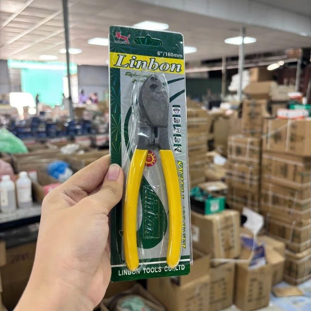 Kìm Cắt Dây Điện Linbon Cán Nhựa Cách Điện - Dụng Cụ Cắt Dây Chuyên Dụng - Ảnh 2