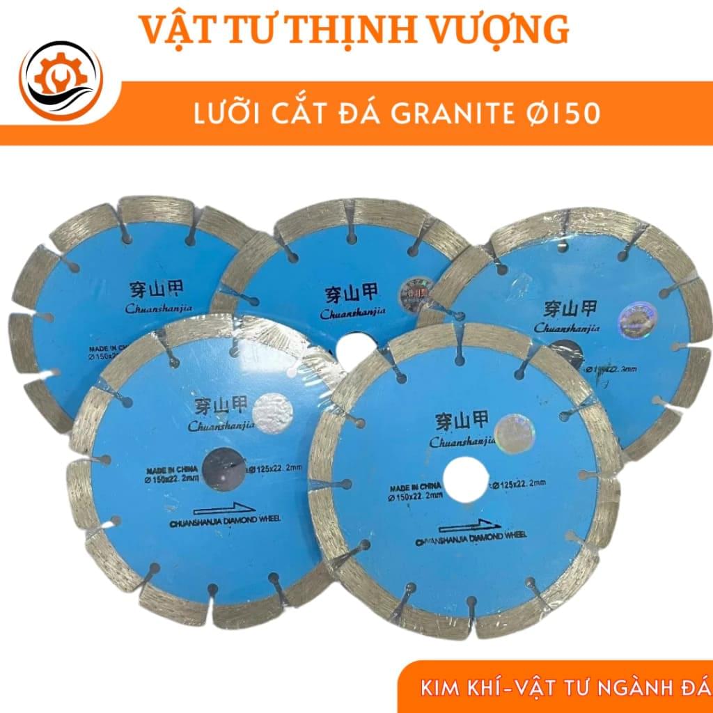 Lưỡi Cắt Đá Granite Ø150 (Xanh Dương) / Lưỡi cắt đá hoa cương, gạch, bê tông,...